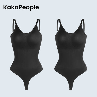 Kakapeople Sexy T-Back Shapewear Sculpting Bodysuit