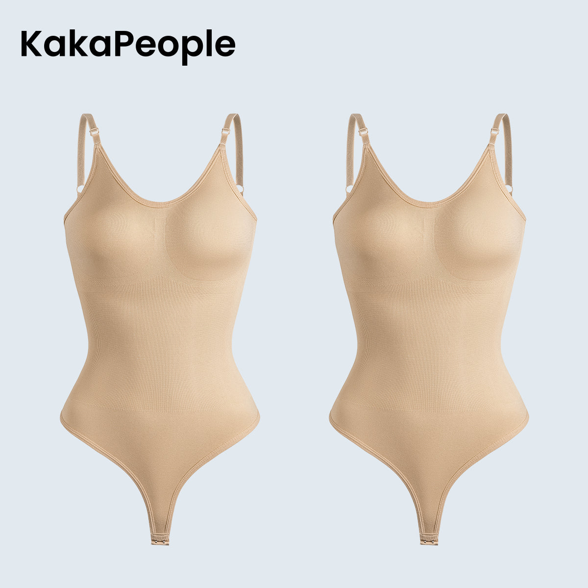 Kakapeople Sexy T-Back Shapewear Sculpting Bodysuit