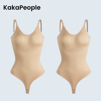 Kakapeople Sexy T-Back Shapewear Sculpting Bodysuit