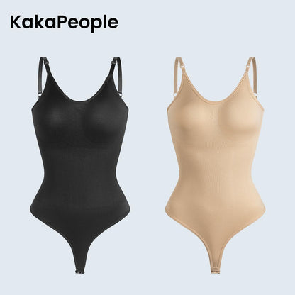 Kakapeople Sexy T-Back Shapewear Sculpting Bodysuit