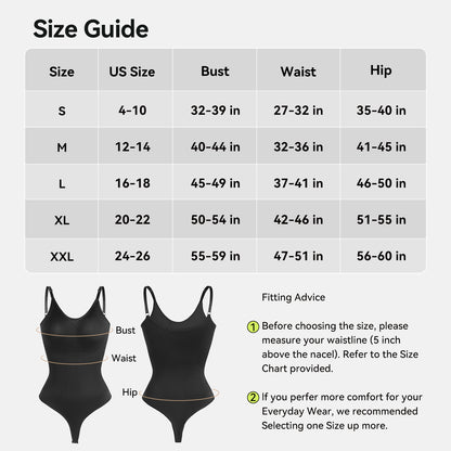 Kakapeople Sexy T-Back Shapewear Sculpting Bodysuit