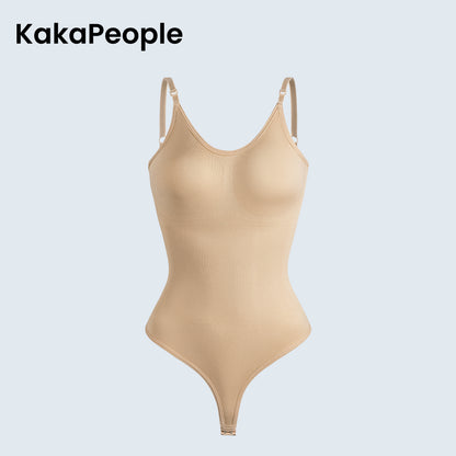 Kakapeople Sexy T-Back Shapewear Sculpting Bodysuit